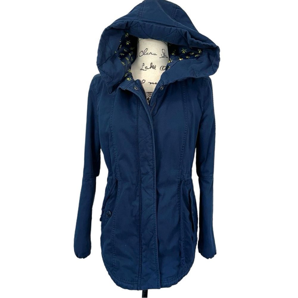 Adidas Neo Label Blue Embroidered‎ Winter Parka, Small - Picture 2 of 15